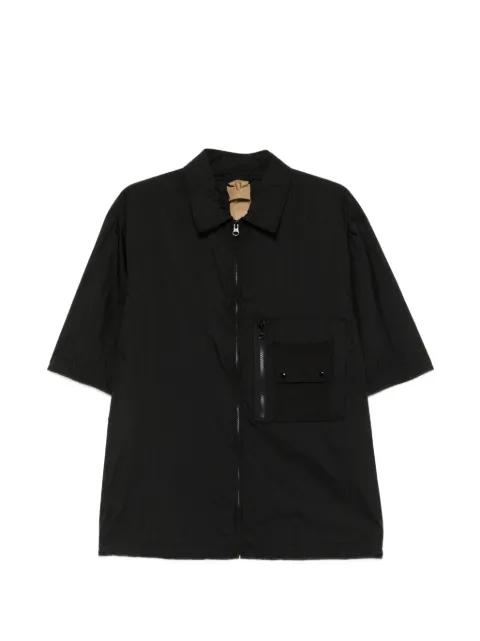 Mid Layer zip-up pocket-detail shirt by TEN C