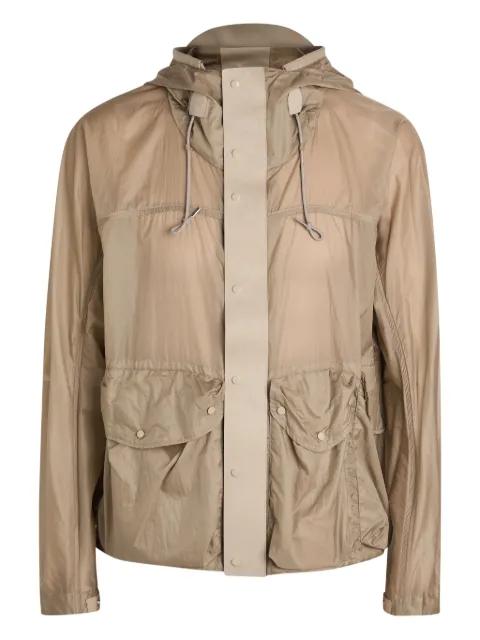 Skye hoodied flap-pocket jacket by TEN C