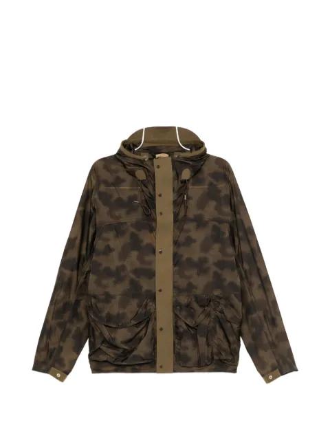 camouflage-print hoodied jacket by TEN C