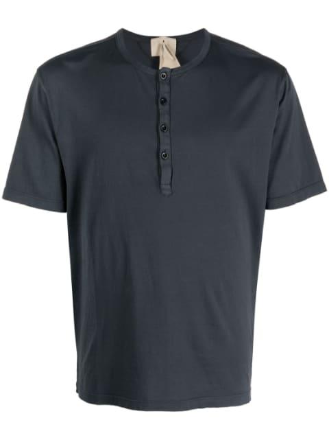 cotton Henley T-shirt by TEN C
