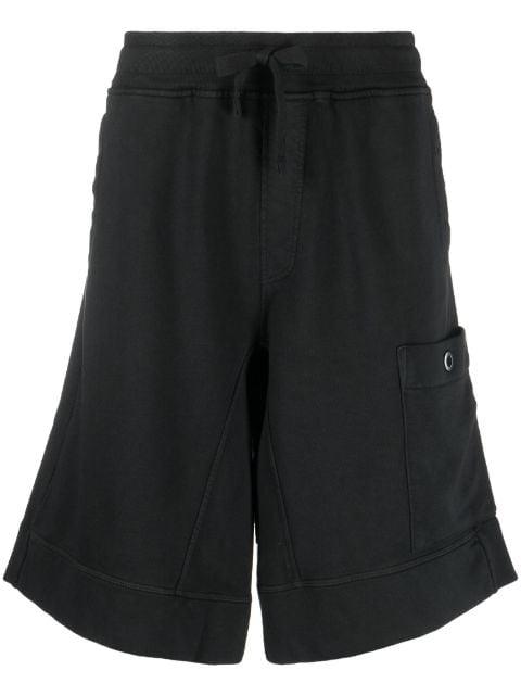 drawstring-waist cotton shorts by TEN C