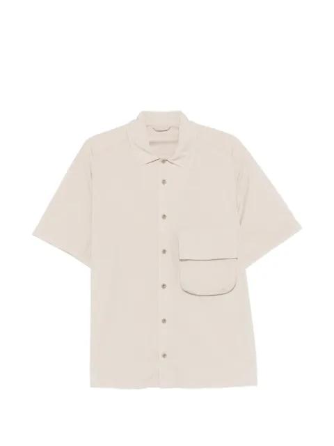 flap-pocket short-sleeve shirt by TEN C
