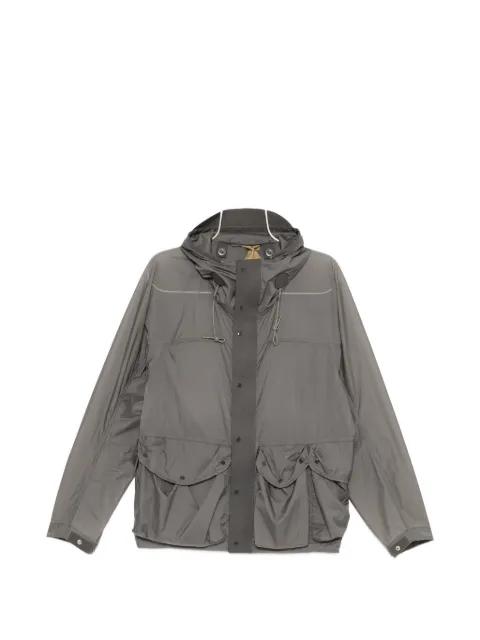 hoodied flap-pocket jacket by TEN C
