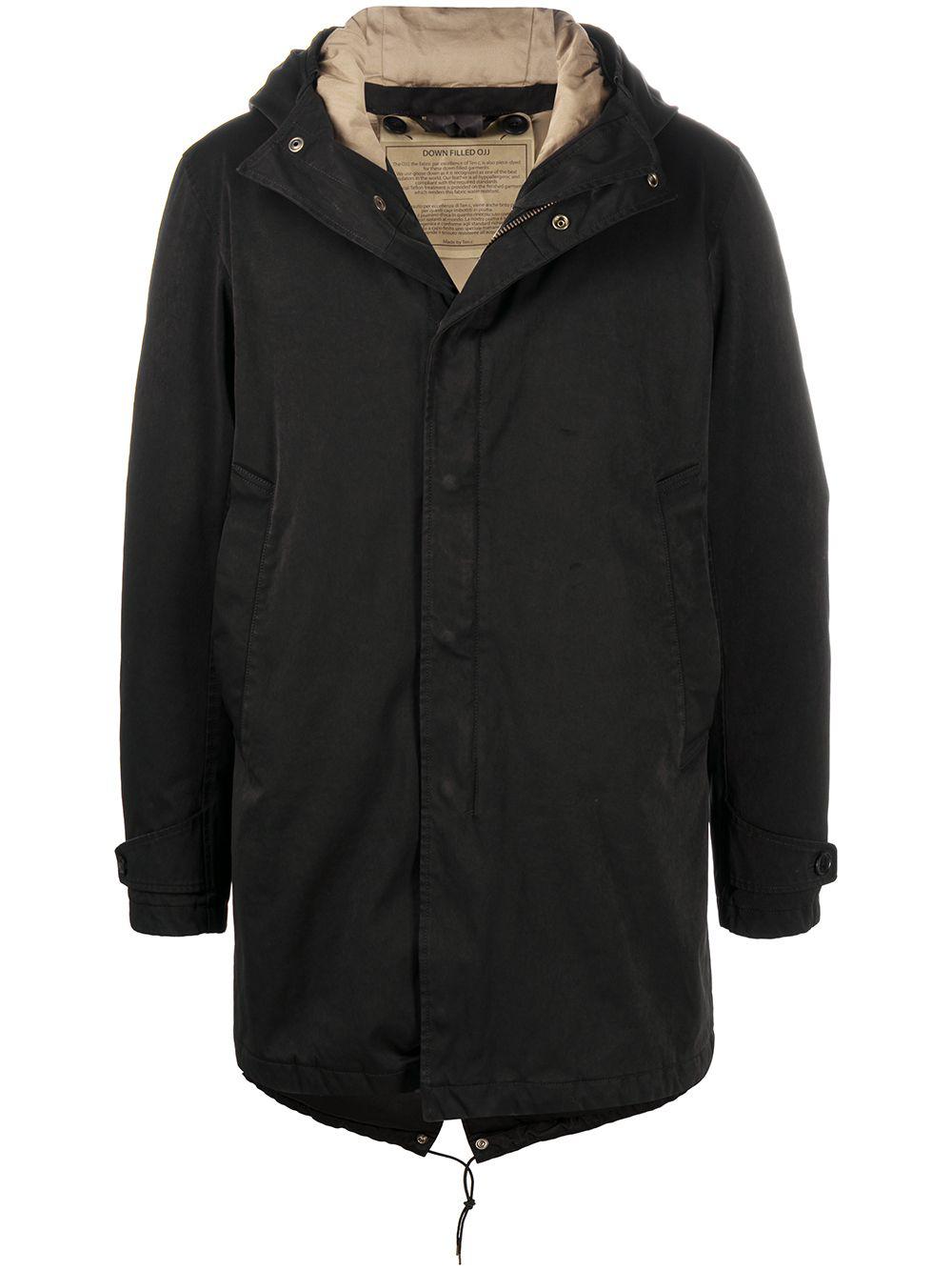 hoodied padded coat by TEN C