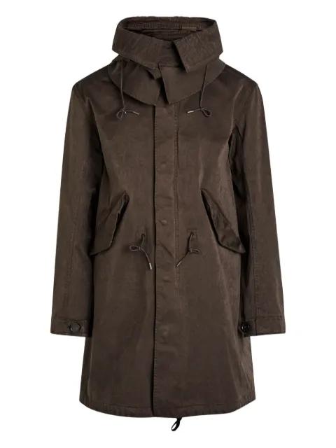 hoodied parka by TEN C