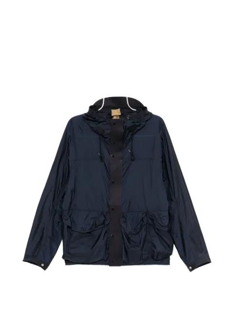 hoodied press-stud jacket by TEN C