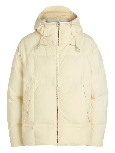 hoodied puffer jacket by TEN C