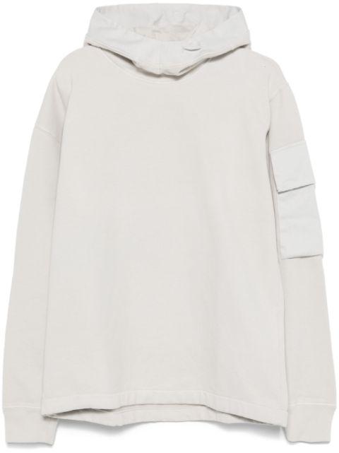 jersey-texture hoodie by TEN C