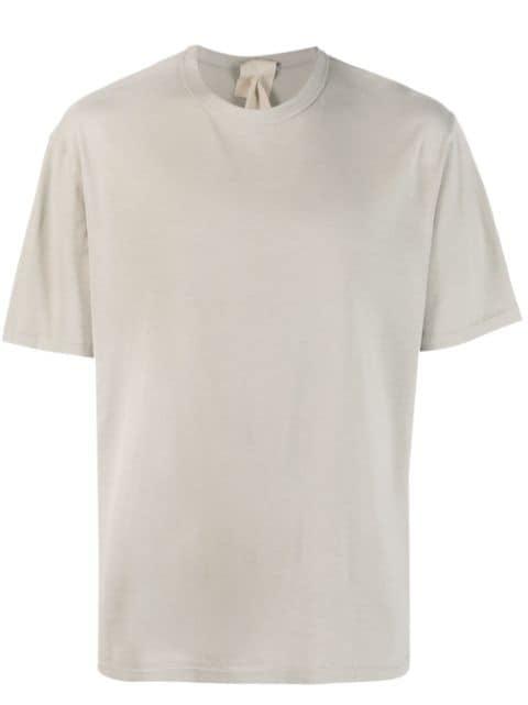 logo-patch cotton T-shirt by TEN C