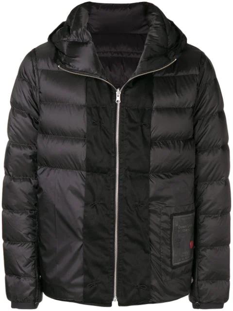 padded hoodied jacket by TEN C