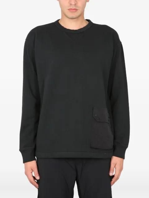 pocket-detail crew-neck sweatshirt by TEN C