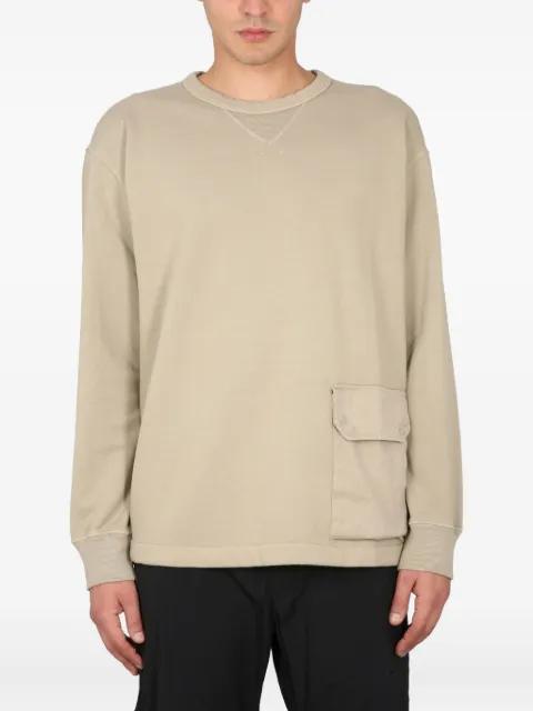 pocket-detail sweatshirt by TEN C