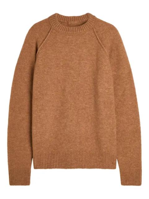 raglan-sleeve crew-neck sweater by TEN C