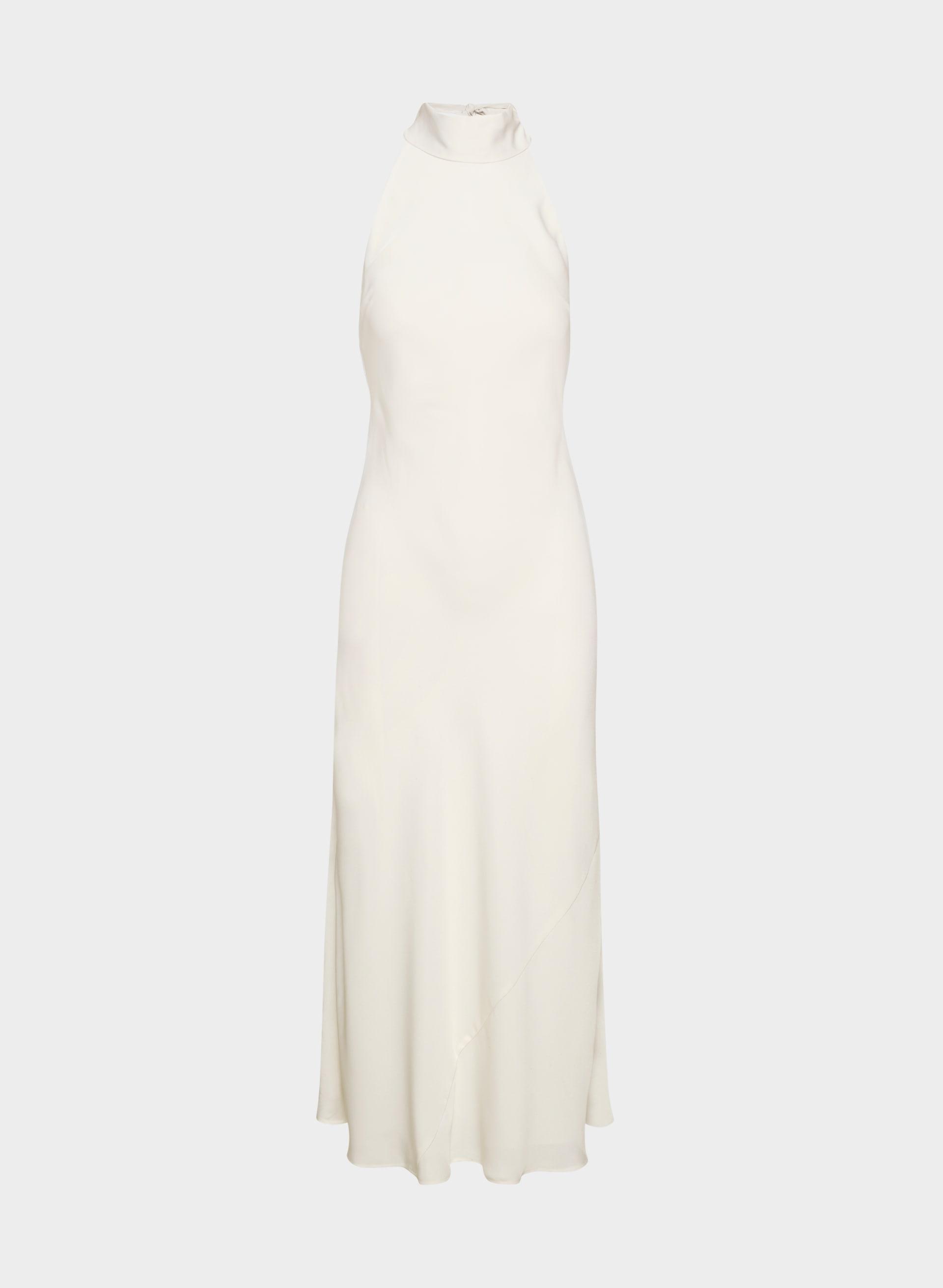 CAVA SATIN HALTER DRESS by TEN
