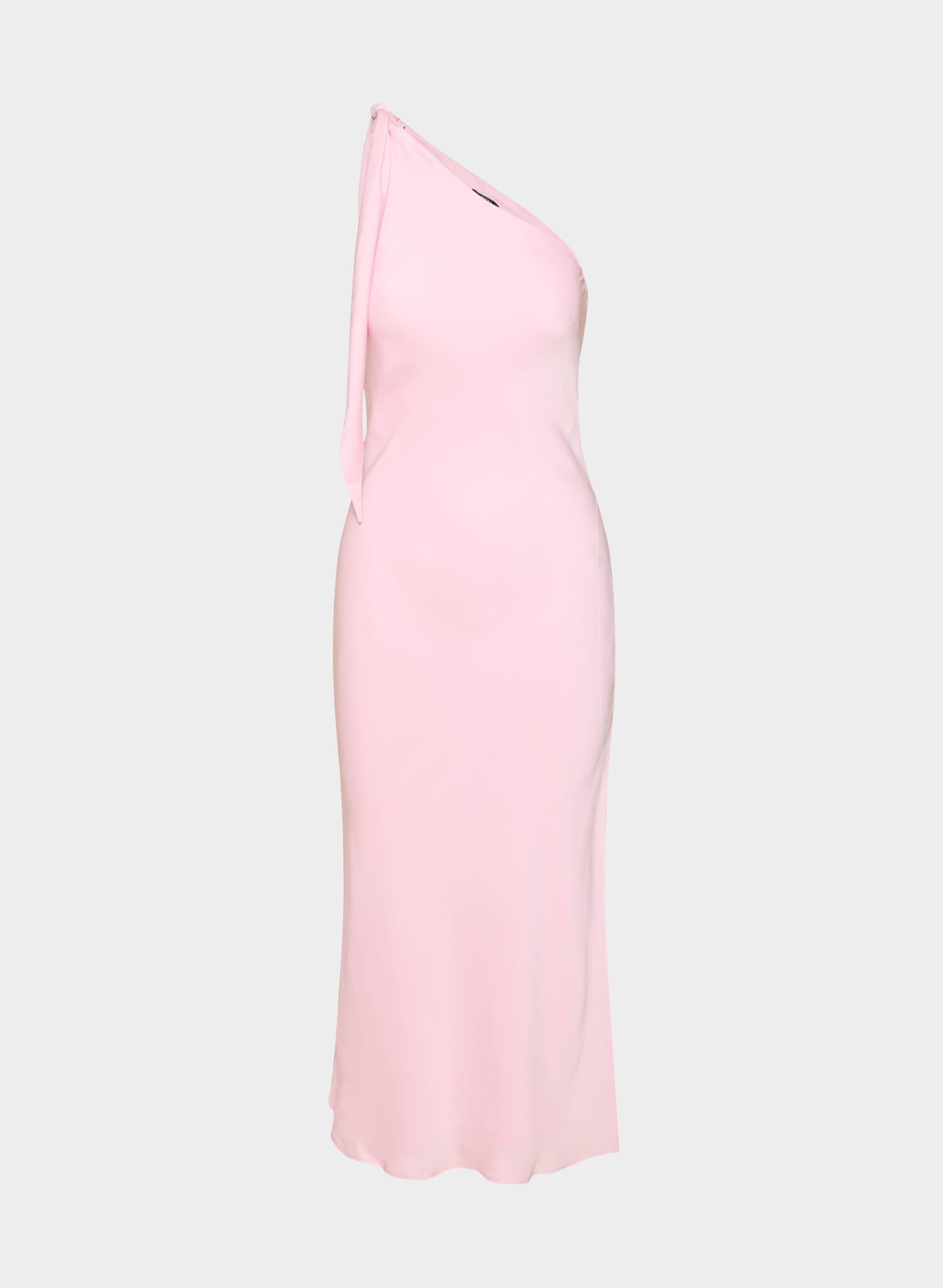 CHAMPAGNE SATIN DRESS by TEN