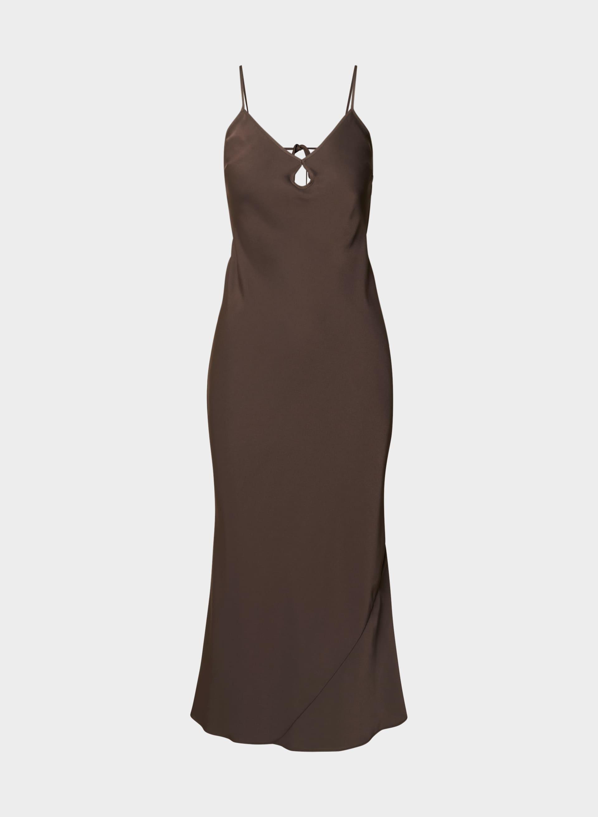 DUSKFALL SATIN DRESS by TEN