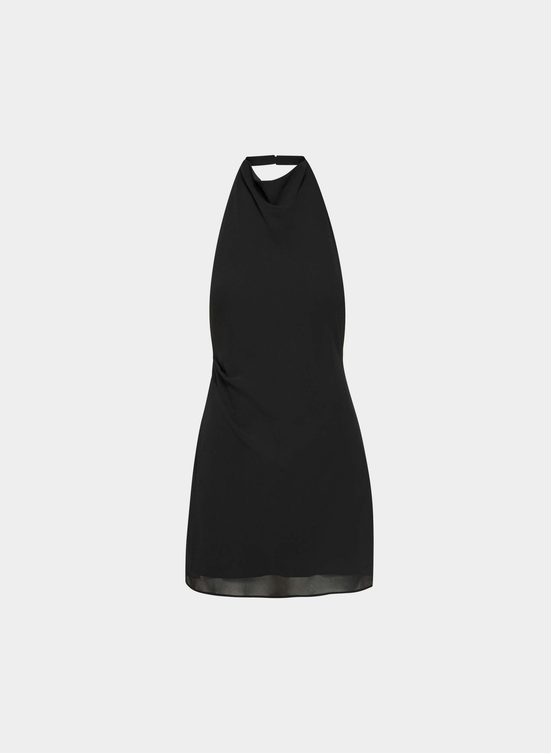 FÊTE CHIFFON™ AUDIENCE MINI HALTER DRESS by TEN