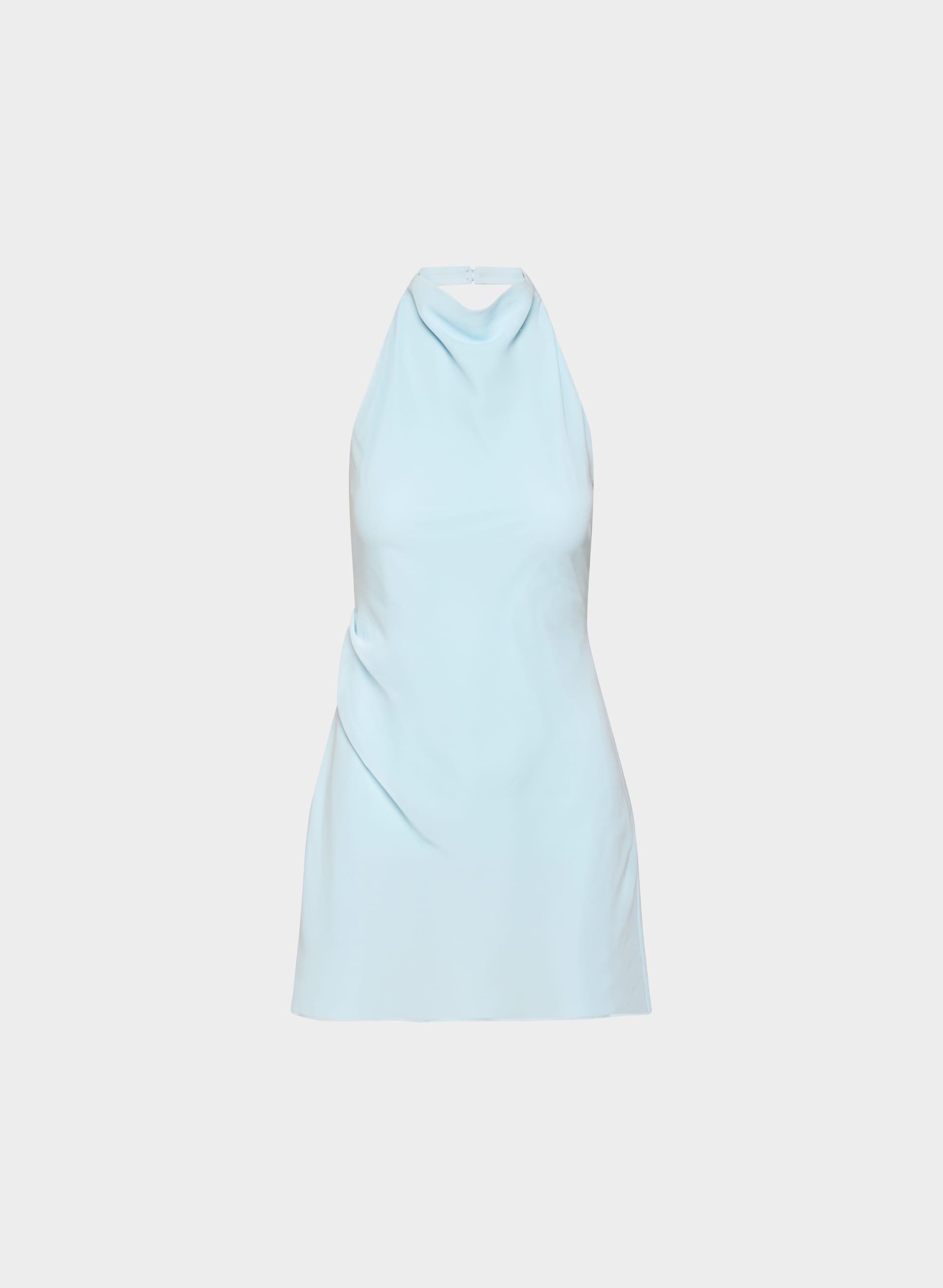 FÊTE CHIFFON™ AUDIENCE MINI HALTER DRESS by TEN