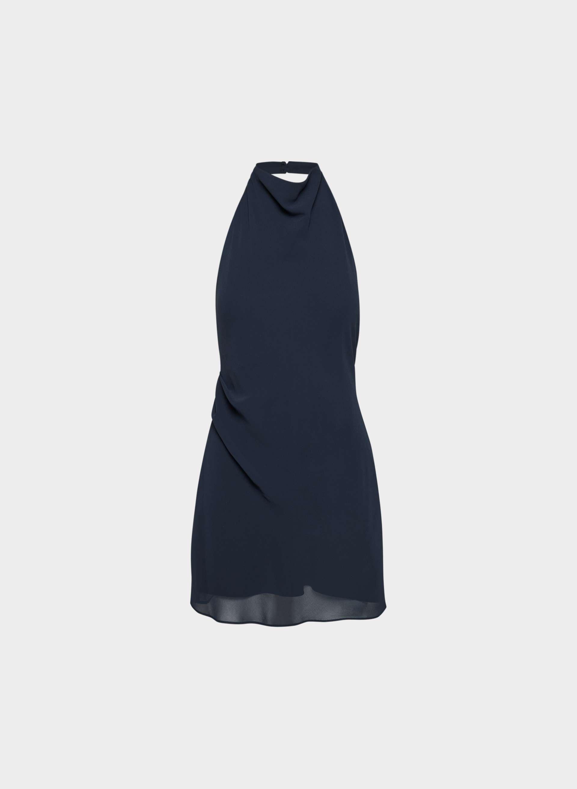 FÊTE CHIFFON™ AUDIENCE MINI HALTER DRESS by TEN