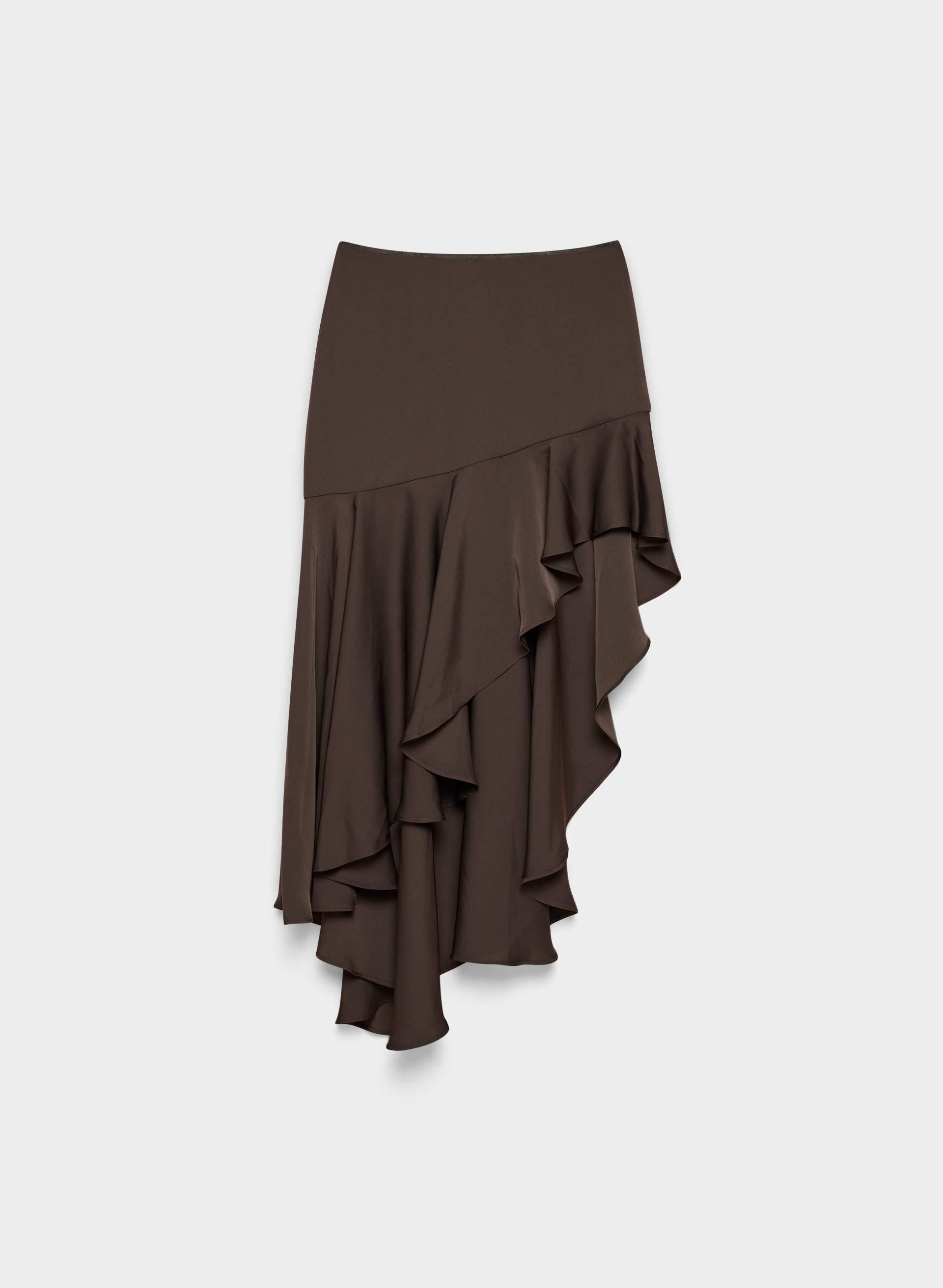 PORTSIDE SATIN SKIRT by TEN