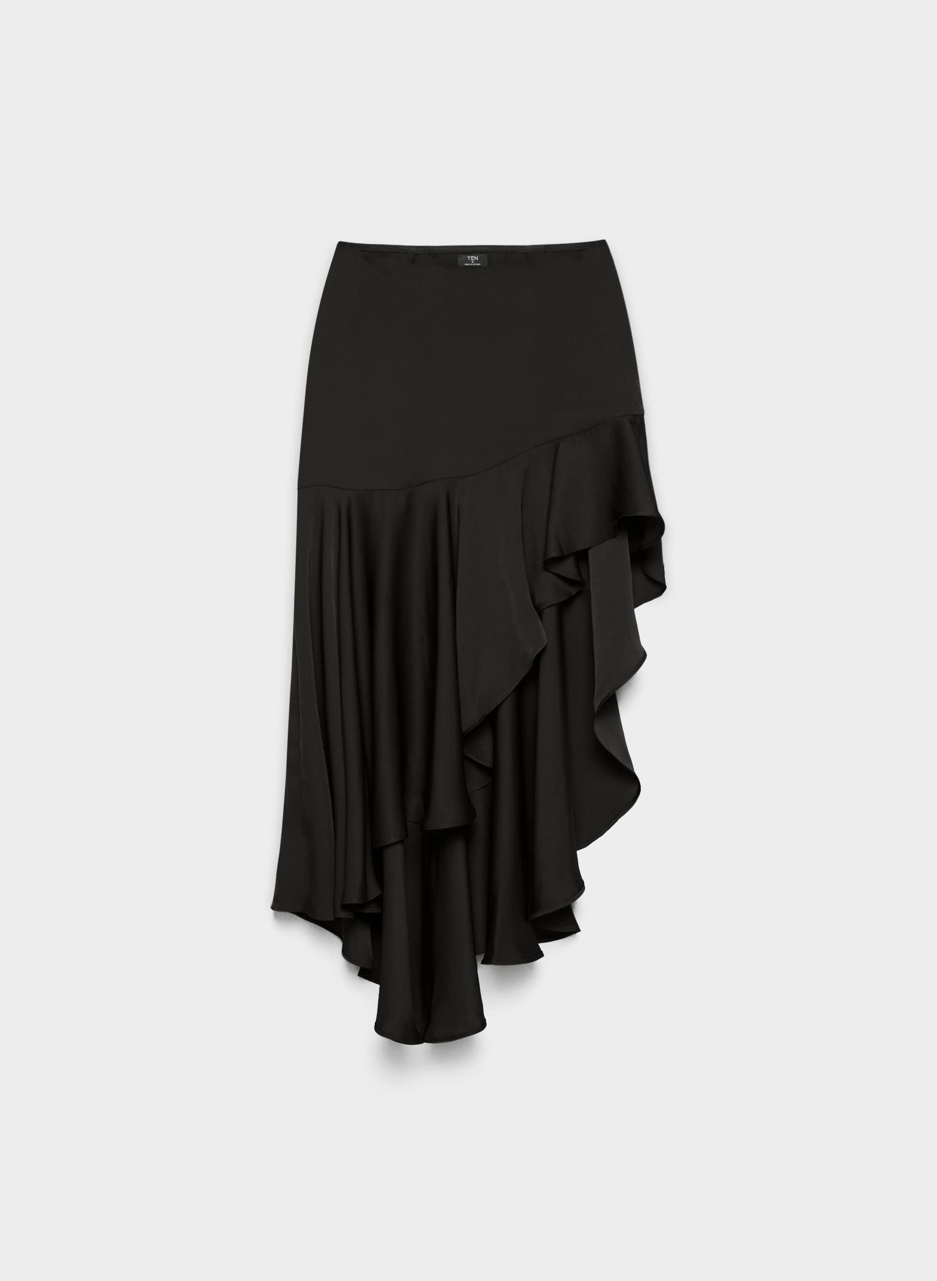 PORTSIDE SATIN SKIRT by TEN