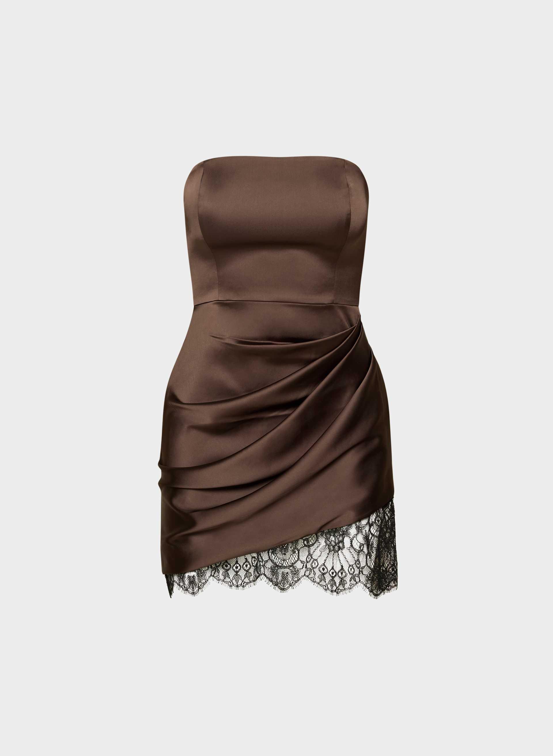 SHOWTIME SATIN DRESS by TEN