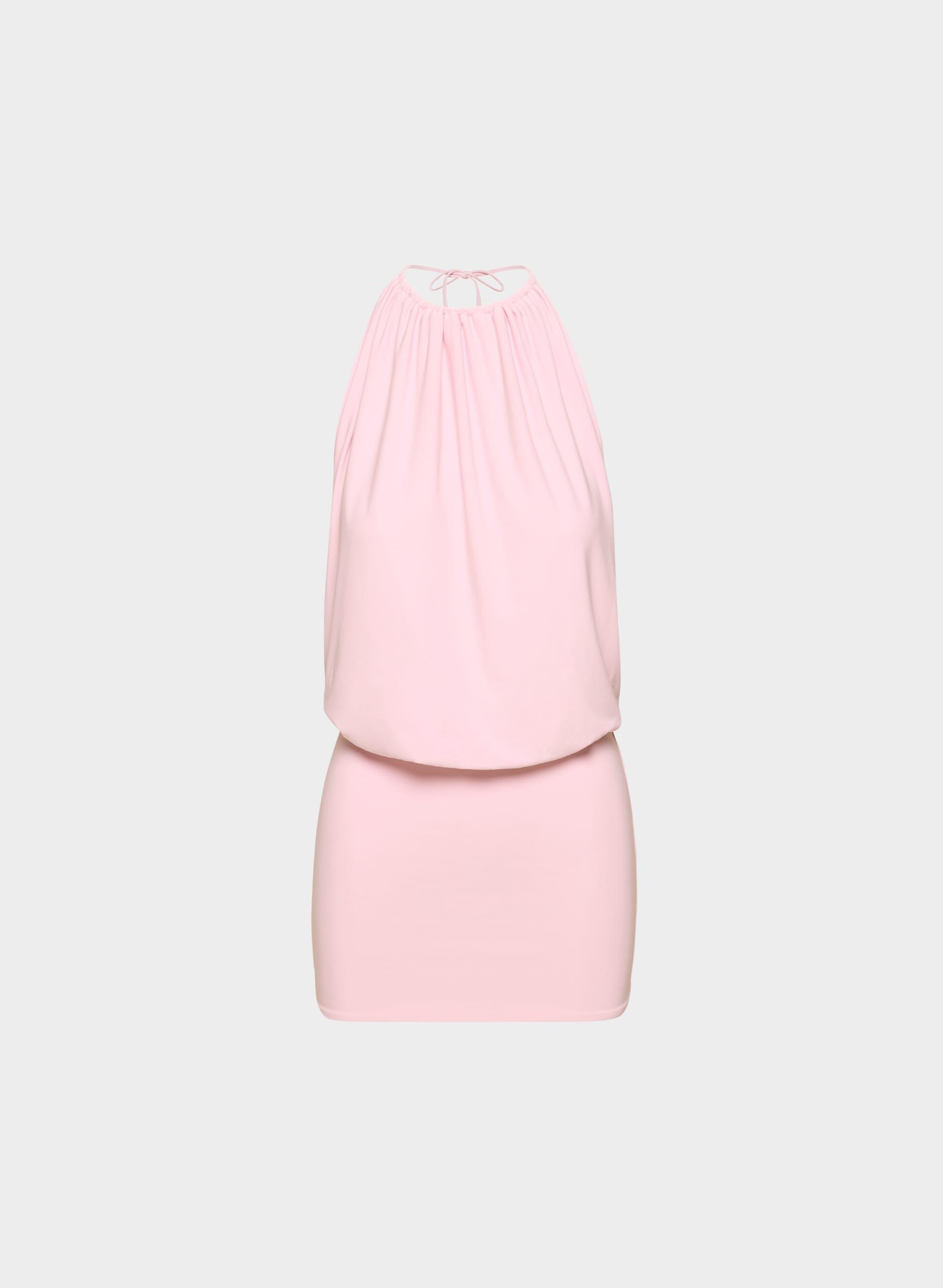 SMOOTH MATTER™ PRIMARY HALTER DRESS by TEN