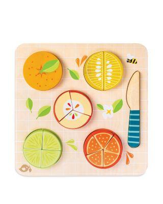 Citrus Fractions Puzzle - Ages 18 Months+ by TENDER LEAF TOYS