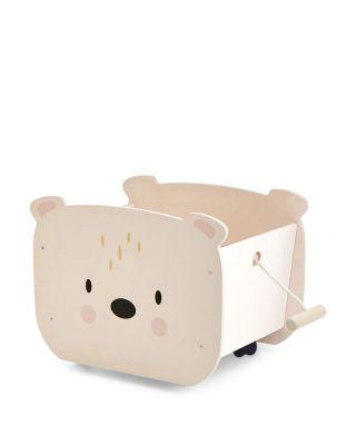 Pull Along Bear Cart - Ages 3+ by TENDER LEAF TOYS