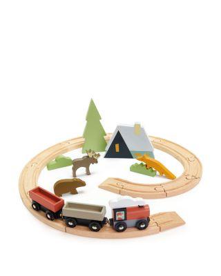 Treetops Train Wooden Toy Set - Ages 3+ by TENDER LEAF TOYS