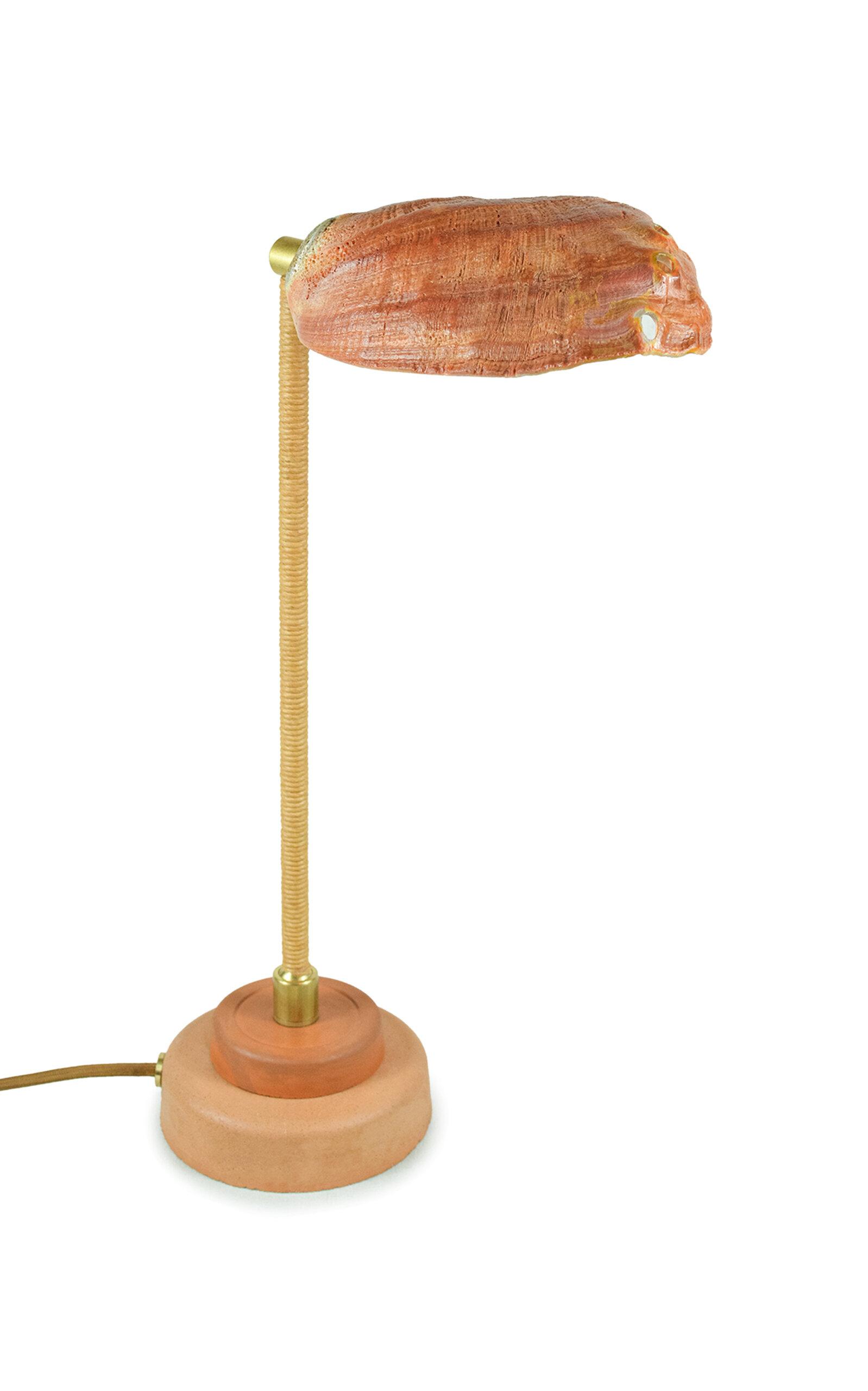 Tennant New York - Abalone Lawyer's Lamp - Red - Moda Operandi by TENNANT NEW YORK