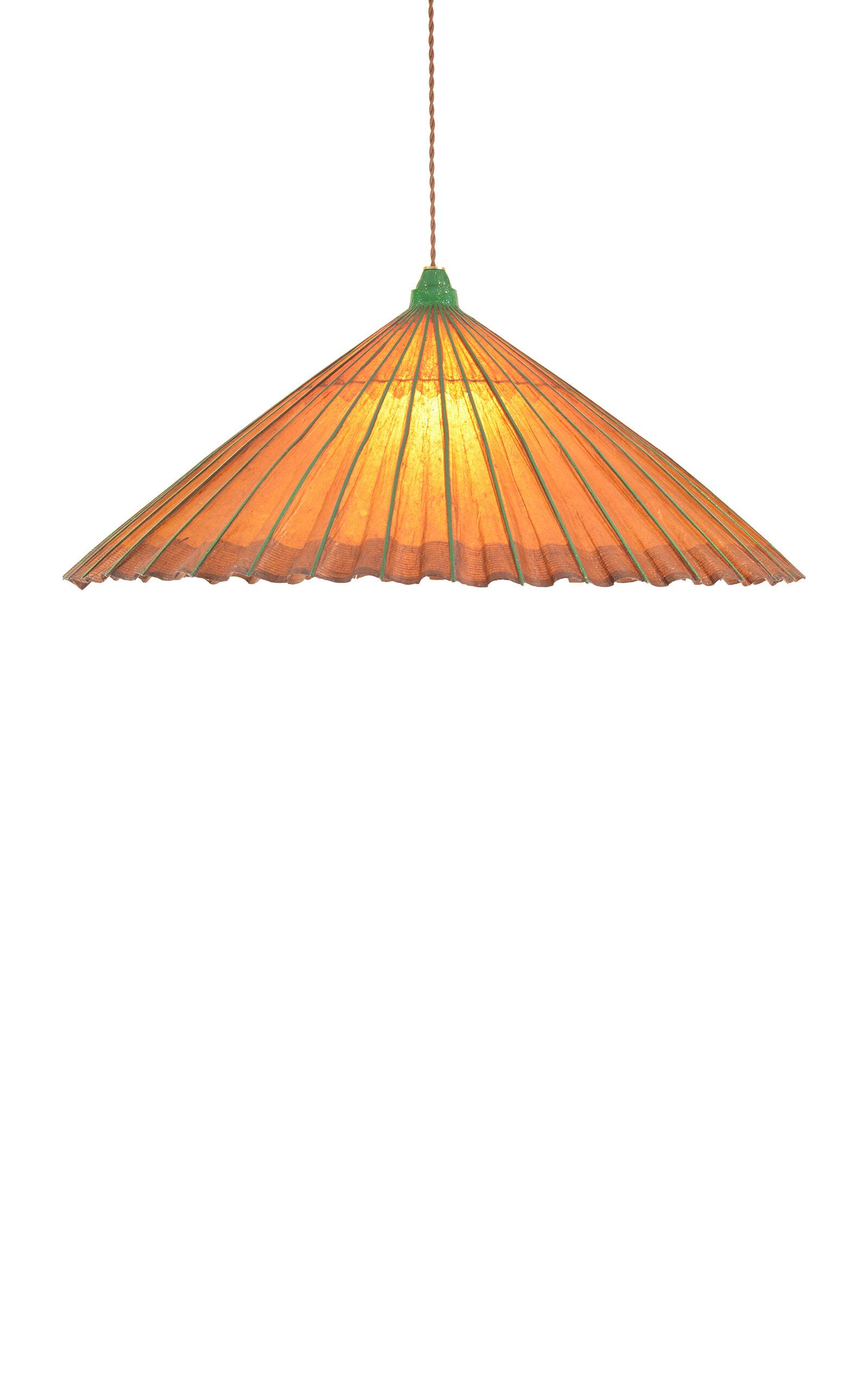 Tennant New York - Dolceacqua Indoor/Outdoor Parasol Pendant Light - Tan - Moda Operandi by TENNANT NEW YORK