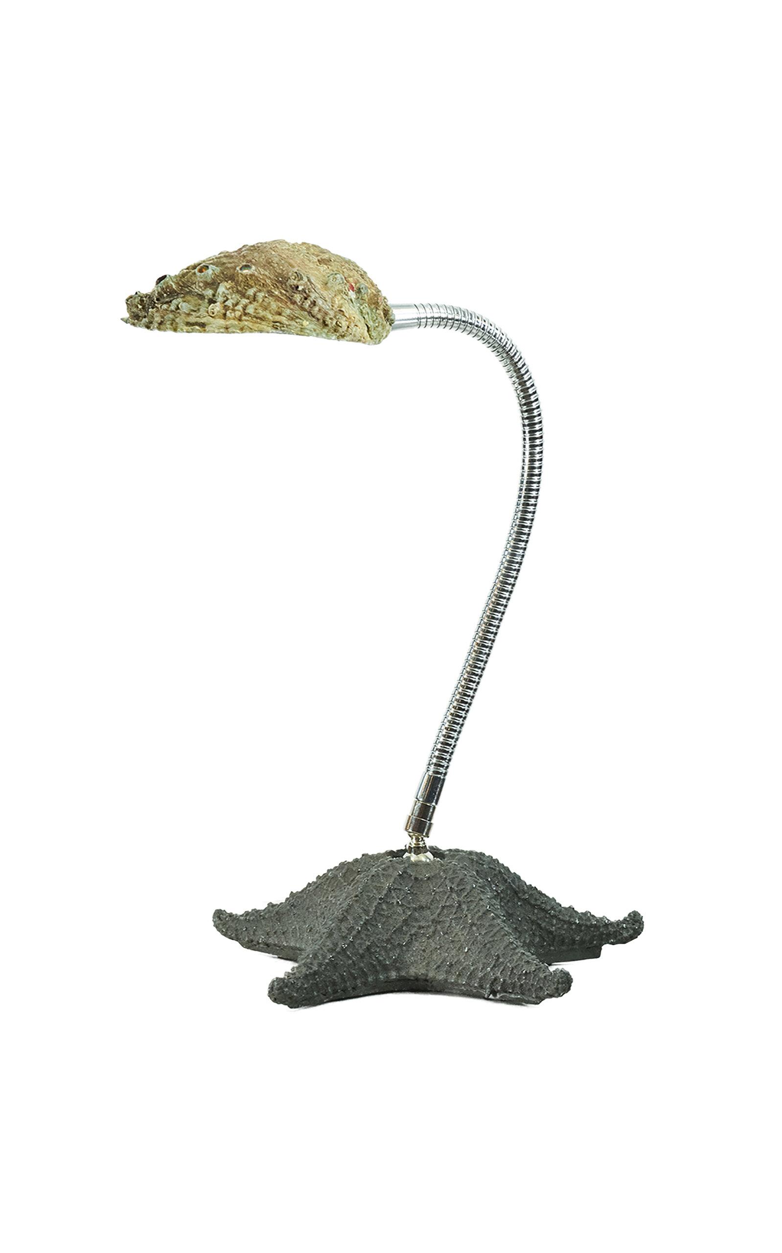 Tennant New York - Strella Gooseneck Abalone Task Lamp - Green - Moda Operandi by TENNANT NEW YORK