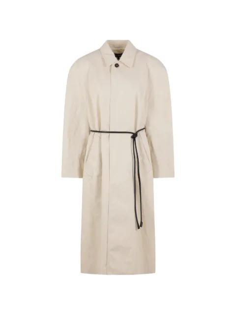 single-breasted belted coat by TER ET BANTINE