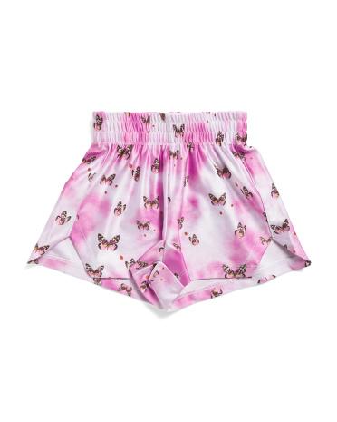 Girls Hishine Gym Shorts | Polyester/Spandex by TEREZ Girls Hishine Gym Shorts | Polyester/Spandex by TEREZ