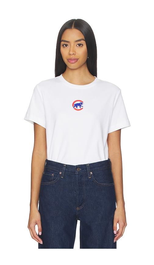 Terez x REVOLVE Chicago Cubs Basic Logo Tee in White by TEREZ