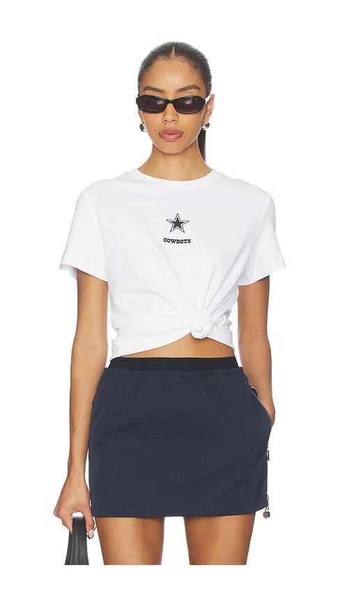 Terez x REVOLVE Cowboys Basic Logo Tee in White by TEREZ