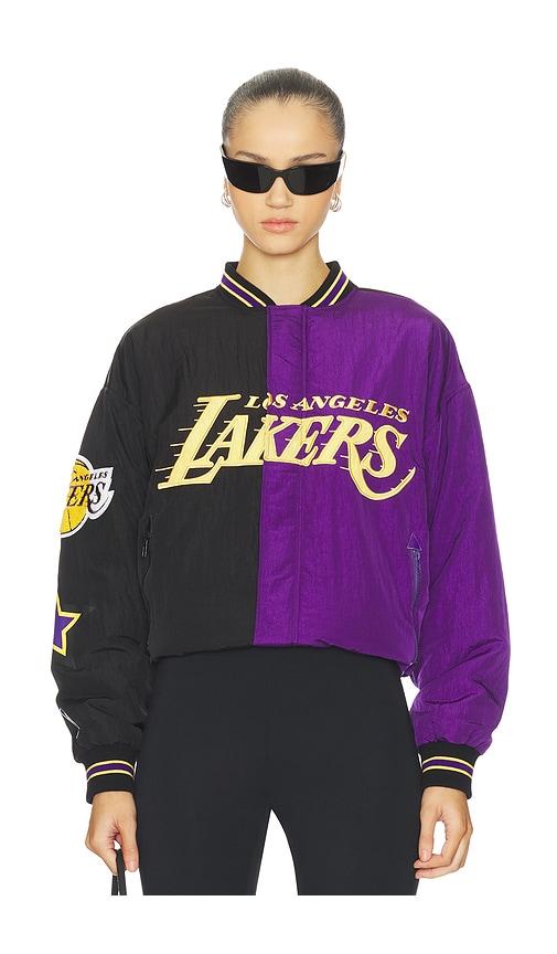 Terez x REVOLVE Lakers Multi Logo Bomber in Black by TEREZ