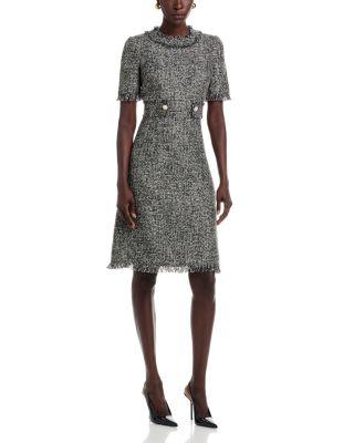 Boucl&eacute; Tweed Dress by TERI JON BY RICKIE FREEMAN