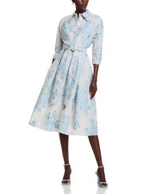 Jacquard Shirt Dress by TERI JON BY RICKIE FREEMAN