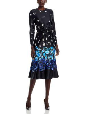 Scuba Ruched Dress by TERI JON BY RICKIE FREEMAN