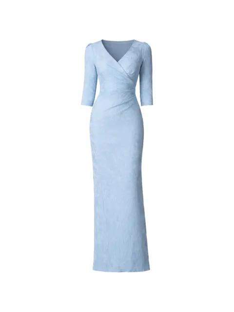V-neck evening maxi dress by TERI JON