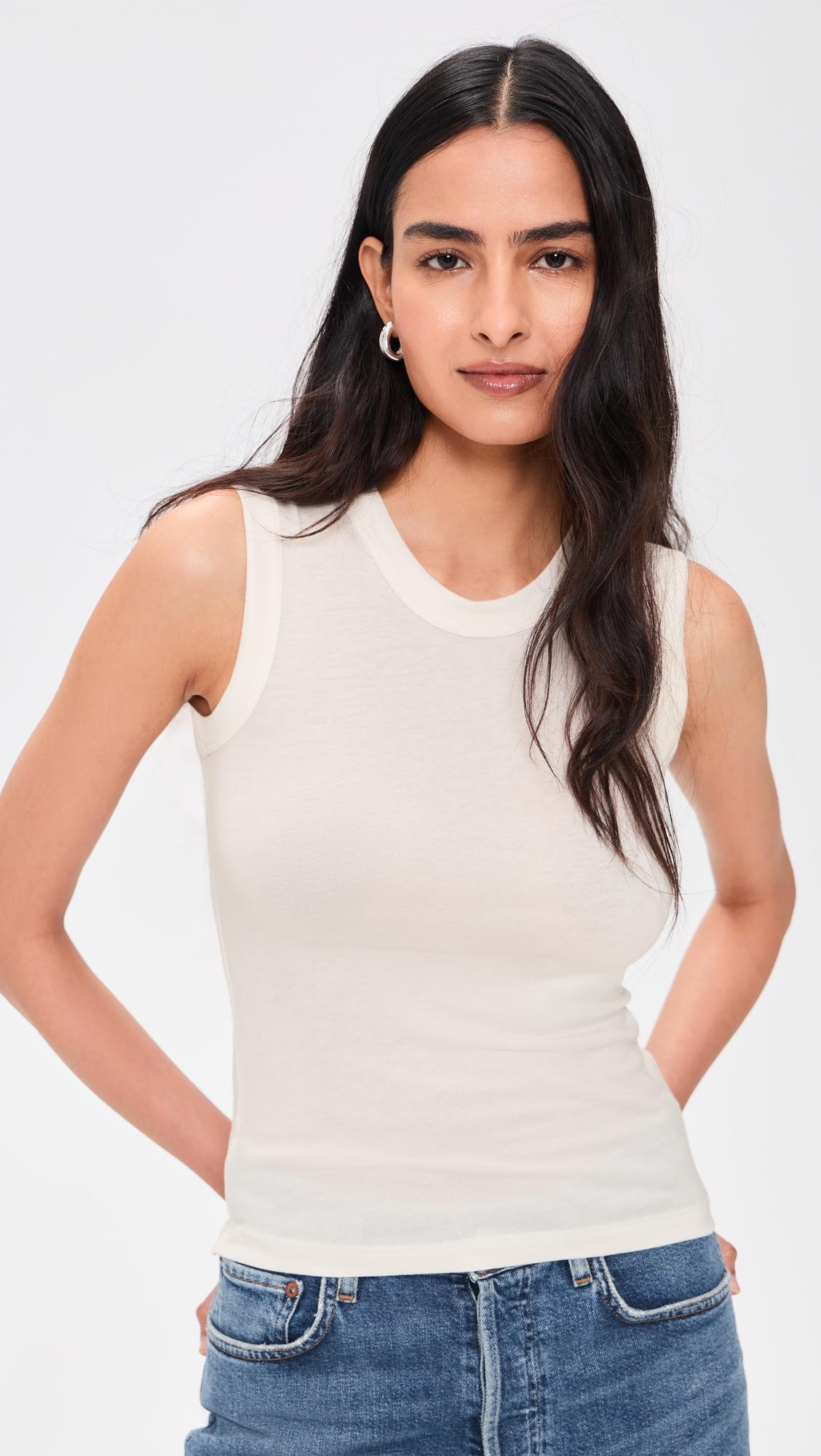 Fitted Muscle Tank Top by ÉTERNE