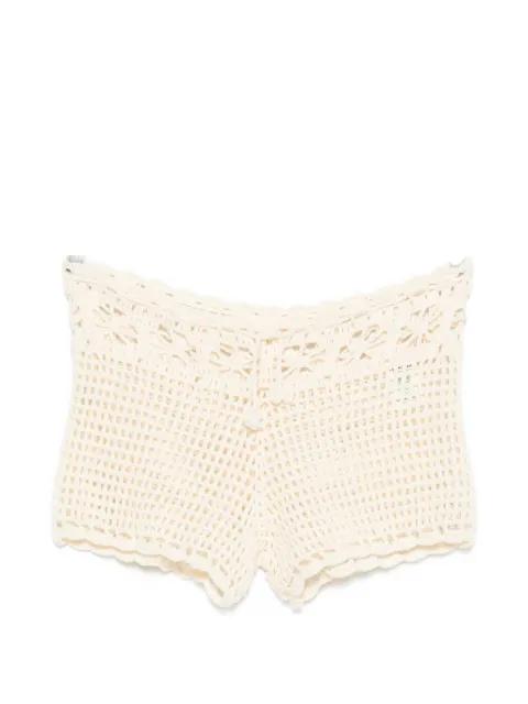 Lido crochet-knit shorts by TERRY PUESTO