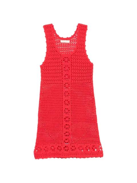 Poolside crochet-knit mini dress by TERRY PUESTO