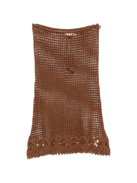 Sara crochet-knit skirt by TERRY PUESTO