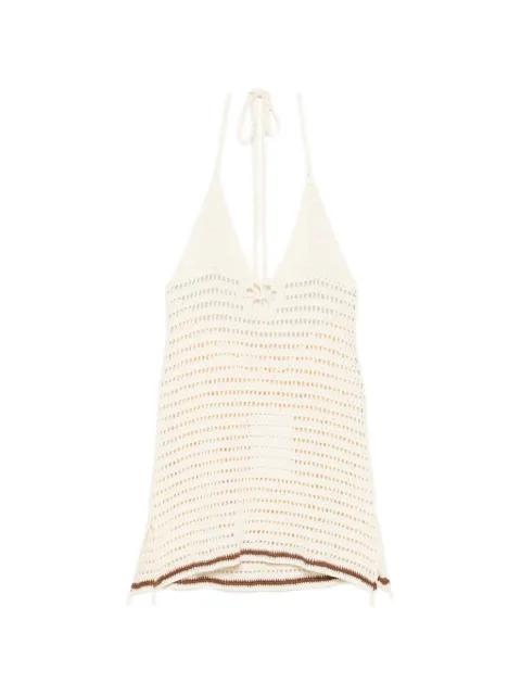 crochet mini dress by TERRY PUESTO