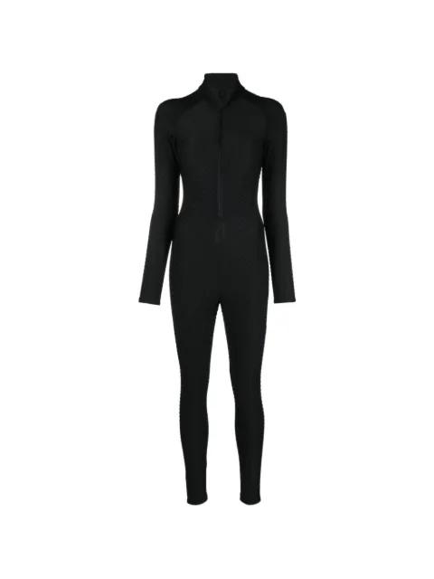 3D Move textured long-sleeved fitted jumpsuit by TESSITURA