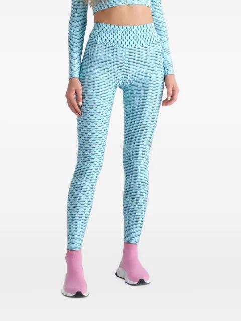 3D-effect performance leggings by TESSITURA