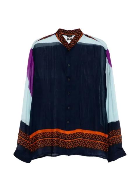 Batiste colour-block shirt by TESSITURA
